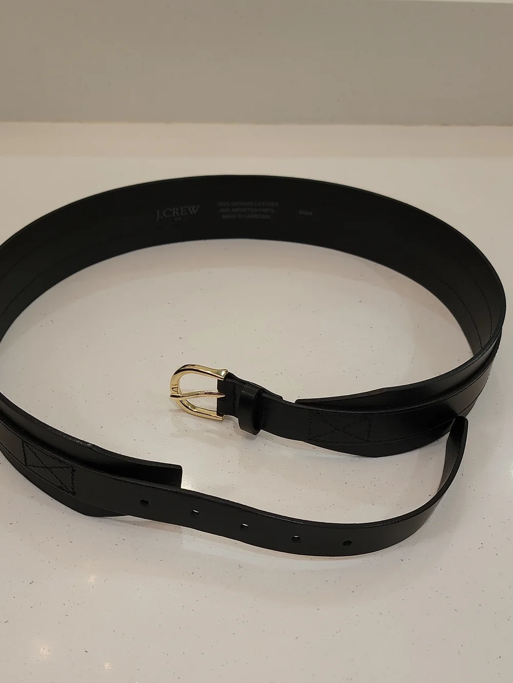 J.Crew Black Leather Belt - Picture 3 of 9